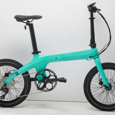 36V Portable 20Inch Carbon Folding Electric Bike 250W For Adult