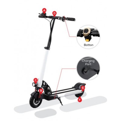 2020 best scooter 500W 48V 13Ah 8.5inch kick e scooter for Adult