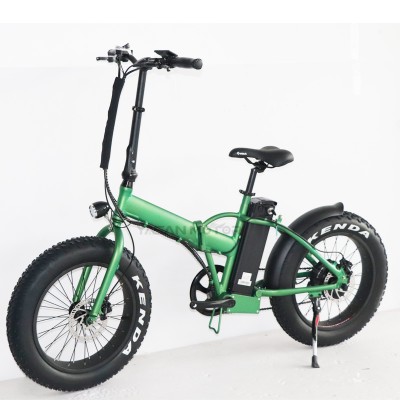 48V 1000W 20'' fat tire  mini folding  8FUN Mid Drive Electric mountain bike