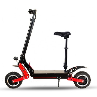 China 3000W dual motor powerful two wheel 10 inch fat tire off road electric scooter with removable seat