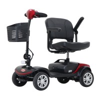 China factory 4 wheel foldable compact elderly travel scooter handicapped electric mobility scooter for old disabled person